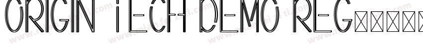 Origin Tech Demo Reg字体转换